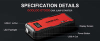 Εκκινητής Μπαταρίας 12V 3000A & Power Bank 65W GOOLOO GT3000 3000A