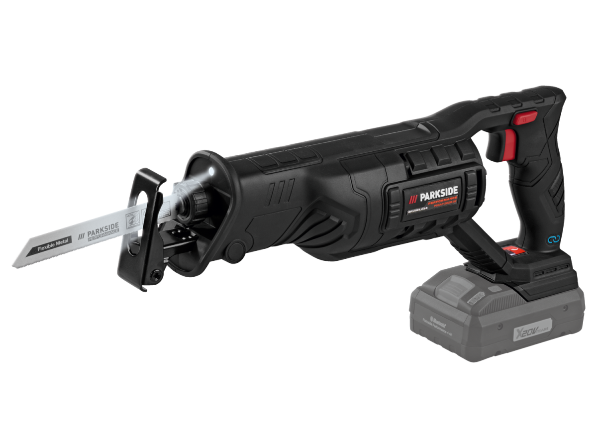 Σπαθοσέγα Επαναφορτιζόμενη PARKSIDE PERFORMANCE®️ 20 V “PSSAP 20Li E6”, χωρίς μπαταρία και φορτιστή!!