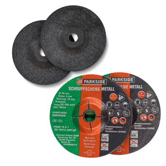 compare product 🔘 PARKSIDE PWSZ 76 A1 – Δίσκος Λείανσης Μετάλλου 76 mm x 4 mm (Σετ 2 τεμ.)