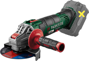 compare product Γωνιακός τροχός μπαταρίας PARKSIDE® 20V PWSA 20-Li F4, χωρίς μπαταρία και φορτιστή