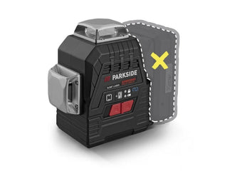 compare product 〽️ Επαναφορτιζόμενο Αλφάδι Lazer Σταυρού PARKSIDE PERFORMANCE® 20 V cross line laser »PKLLP 3360 A1«, χωρίς μπαταρία και φορτιστή
