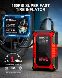 Εκκινητής Μπαταρίας 3000A & Αεροσυμπιεστής 150 PSI GOOLOO A3