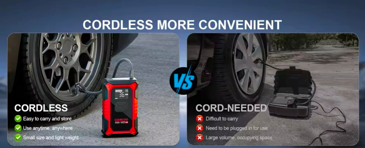 Εκκινητής Μπαταρίας 3000A & Αεροσυμπιεστής 150 PSI GOOLOO A3