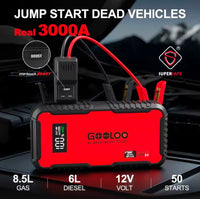 Εκκινητής Μπαταρίας 12V 3000A & Power Bank 65W GOOLOO GT3000 3000A