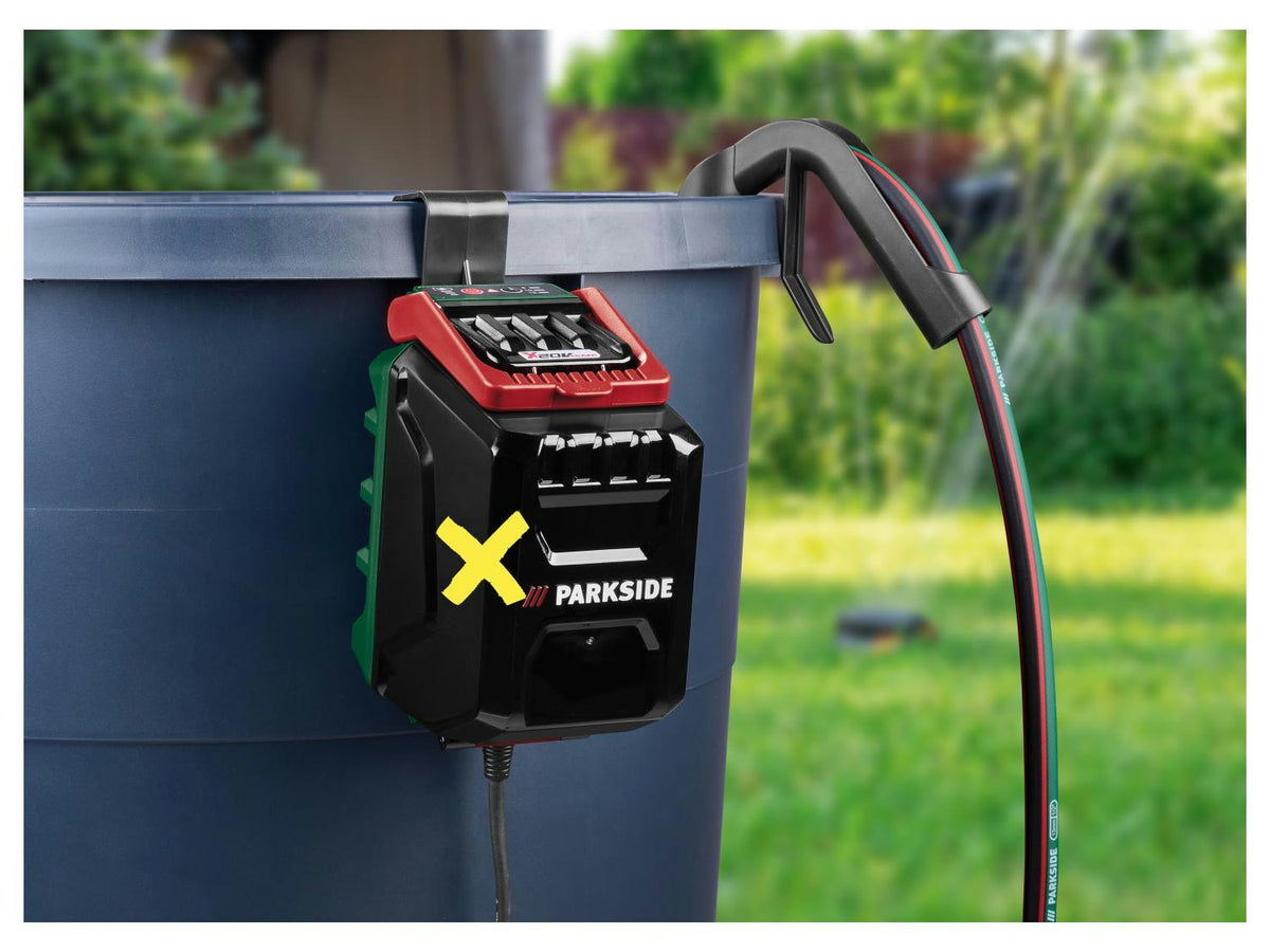 PARKSIDE® PRPA 20-Li B3 – Επαναφορτιζόμενη Αντλία Βρόχινου Νερού 20V, 2.000 L/h, 2 Bar