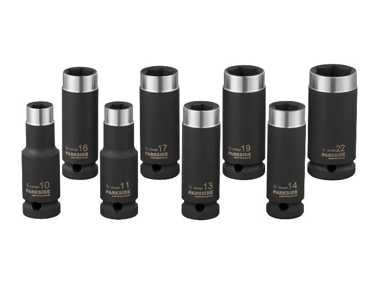 Σετ καρυδάκια κρούσης PARKSIDE PERFORMANCE® »PSNP 8 B2«, 8 τεμαχίων