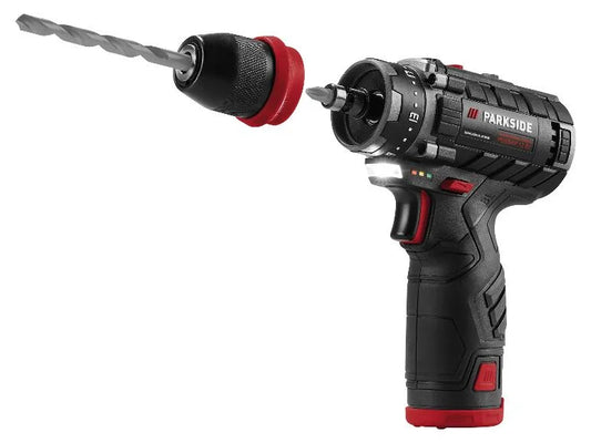 🔥 PARKSIDE PERFORMANCE® Σετ 12V Δραπανοκατσάβιδο »PBSPA 12 E4« + Κρουστικό Κλειδί Μπαταρίας »PDSSAP 12 B1«