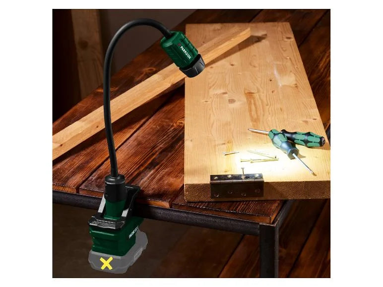 PARKSIDE® LED Φωτιστικό Εργασίας 20V με Εύκαμπτο Βραχίονα – PLSLA / PLSSA 20-Li A1
