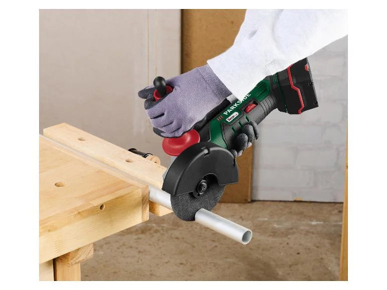 PARKSIDE® Γωνιακός τροχός Μπαταρίας 20 V / 4 Ah »PWSA 20-Li D4« σετ εκκίνησης, με μπαταρία και φορτιστή